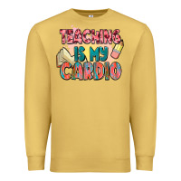 Antique Gold teaching is my cardio Premium Sweatshirt - NancyCooperArtShop