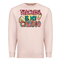 Pale Pink teaching is my cardio Premium Sweatshirt - NancyCooperArtShop