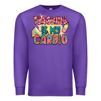 Purple teaching is my cardio Premium Sweatshirt - NancyCooperArtShop