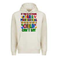 Oatmeal Heather it takes a special paraprofessional to hear what a Premium Hoodie - Artiststas