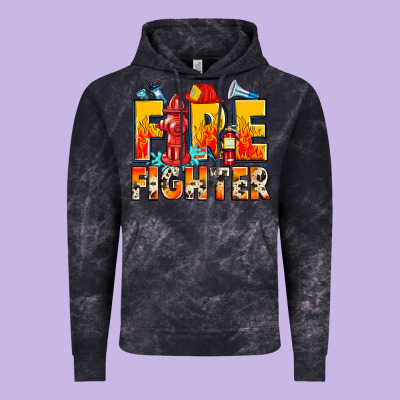 Firefighter Vintage Hoodie Designed By Zillion Design Studio