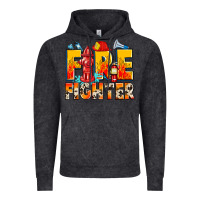 Vintage Black firefighter Vintage Hoodie - Zillion Design Studio
