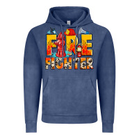 Vintage Denim firefighter Vintage Hoodie - Zillion Design Studio