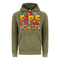 Vintage Olive firefighter Vintage Hoodie - Zillion Design Studio