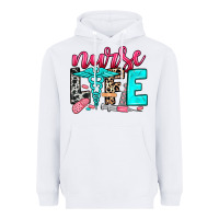 White nurse life Heavyweight Hoodie - NancyCooperArtShop