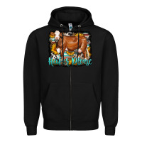 Black Western Heifer Please Simmental Cow Zipper Hoodie - LillyAllenDesigns
