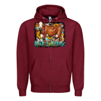 Burgundy Western Heifer Please Simmental Cow Zipper Hoodie - LillyAllenDesigns