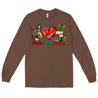 Chestnut peace love wine Long Sleeve Tee - AdoDesignShop