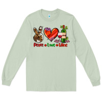 Matcha peace love wine Long Sleeve Tee - AdoDesignShop