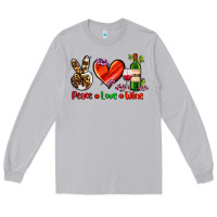 Moon Dust peace love wine Long Sleeve Tee - AdoDesignShop
