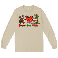 Mushroom peace love wine Long Sleeve Tee - AdoDesignShop