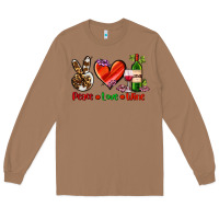 Toasted Coconut peace love wine Long Sleeve Tee - AdoDesignShop