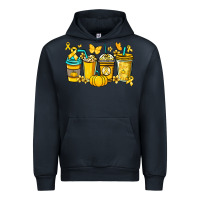 Navy Childhood Cancer coffee cups yellow ribbon Urban Hoodie - NancyCooperArtShop