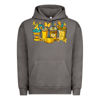 Pigment Tornado Childhood Cancer coffee cups yellow ribbon Urban Hoodie - NancyCooperArtShop