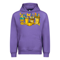 Tulip Childhood Cancer coffee cups yellow ribbon Urban Hoodie - NancyCooperArtShop
