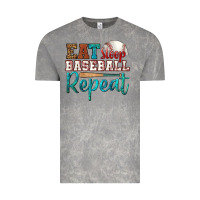 Cloud Rock eat sleep baseball repeat Vintage Tee - HRA Design Shop