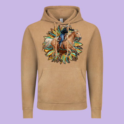 Sunflower Rodeo Vintage Hoodie Designed By Ranaportraitstore