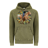 Vintage Olive sunflower rodeo Vintage Hoodie - RanaPortraitStore