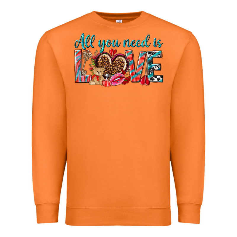 All You Need Is Love Premium Sweatshirt by NancyCooperArtShop | Teevron