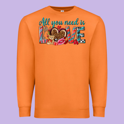 All You Need Is Love Premium Sweatshirt Designed By Nancycooperartshop