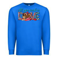 True Royal all you need is love Premium Sweatshirt - NancyCooperArtShop