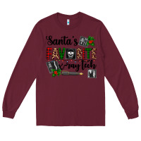 Burgundy santa's favorite x ray tech Long Sleeve Tee - AdoDesignShop