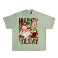 Oil Green happy holiday santa claus christmas Urban Heavy Tee - FaDigitalArtStudio