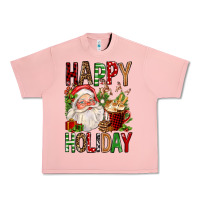 Happy Holiday Santa Claus Christmas Urban Heavy Tee | Teevron