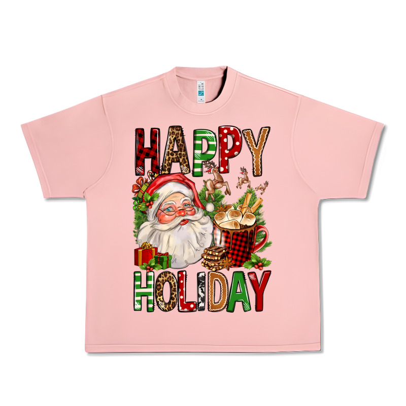 Happy Holiday Santa Claus Christmas Urban Heavy Tee by FaDigitalArtStudio | Teevron