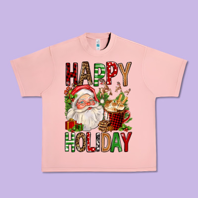 Happy Holiday Santa Claus Christmas Urban Heavy Tee Designed By Fadigitalartstudio