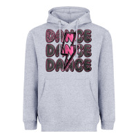 Heather Grey dance dance dance with lightning bolt Heavyweight Hoodie - MaliasSmallBusiness
