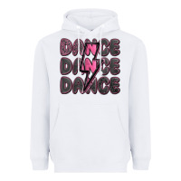 White dance dance dance with lightning bolt Heavyweight Hoodie - MaliasSmallBusiness