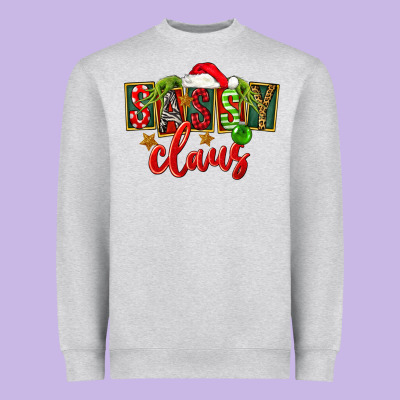Christmas Sassy Claus Heavyweight Sweatshirt Designed By Fadigitalartstudio