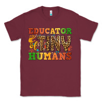 Burgundy educator of tiny humans Classic Tee - BundleAndBundleShop