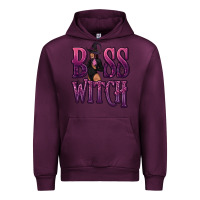 Mauve Wine Boss Witch Urban Hoodie - texasbilliewilder