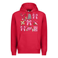 Cardinal coquette bow nurse Premium Hoodie - Artiststas