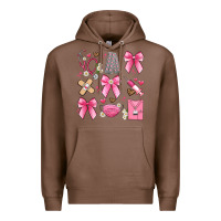 Chestnut coquette bow nurse Premium Hoodie - Artiststas
