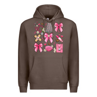 Coffee coquette bow nurse Premium Hoodie - Artiststas