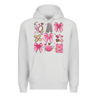 Dove Grey coquette bow nurse Premium Hoodie - Artiststas