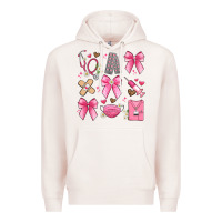 Pale Pink coquette bow nurse Premium Hoodie - Artiststas