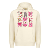 Sandshell coquette bow nurse Premium Hoodie - Artiststas