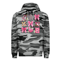 Slate Camo coquette bow nurse Premium Hoodie - Artiststas