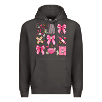 Smoke coquette bow nurse Premium Hoodie - Artiststas