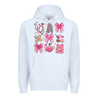 White coquette bow nurse Premium Hoodie - Artiststas