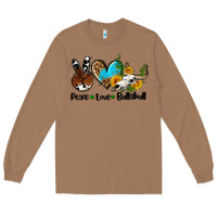 Toasted Coconut peace love  bullskull Long Sleeve Tee - AdoDesignShop