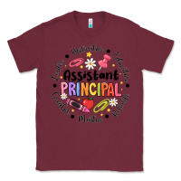Burgundy Principal Assistant Classic Tee - CowhideDigitalArt