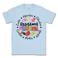 Dusty Blue Principal Assistant Classic Tee - CowhideDigitalArt