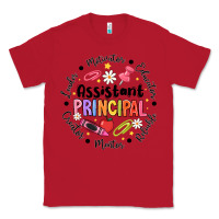 Red Principal Assistant Classic Tee - CowhideDigitalArt