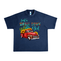 Navy just a small town girl with car Urban Heavy Tee - HRA Design Shop