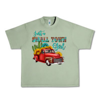 Oil Green just a small town girl with car Urban Heavy Tee - HRA Design Shop
